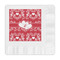 Heart Damask Embossed Decorative Napkins (Personalized)