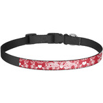 Heart Damask Dog Collar - Large (Personalized)