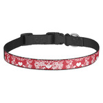 Heart Damask Dog Collar - Medium (Personalized)