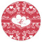 Heart Damask Drink Topper - Medium - Single