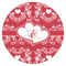 Heart Damask Drink Topper - XLarge - Single