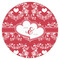 Heart Damask Drink Topper - XSmall - Single