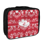 Heart Damask Insulated Lunch Bag (Personalized)