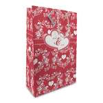 Heart Damask Large Gift Bag (Personalized)