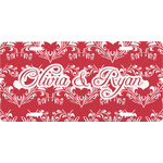 Heart Damask Front License Plate (Personalized)