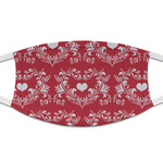 Heart Damask Cloth Face Mask (T-Shirt Fabric)