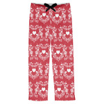 Heart Damask Mens Pajama Pants - L