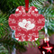 Heart Damask Metal Paw Ornament - Lifestyle