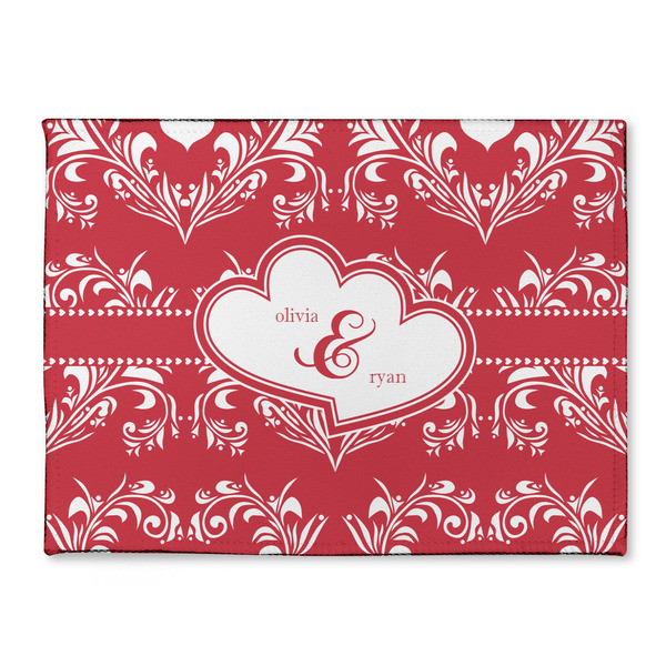 Custom Heart Damask Microfiber Screen Cleaner (Personalized)