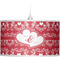 Heart Damask Pendant Lamp Shade