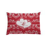 Heart Damask Pillow Case - Standard (Personalized)