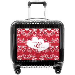 Heart Damask Pilot / Flight Suitcase (Personalized)