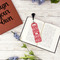 Heart Damask Plastic Bookmarks - In Context