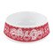 Heart Damask Plastic Pet Bowls - Small - MAIN