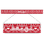 Heart Damask Plastic Ruler - 12" (Personalized)