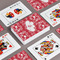 Heart Damask Playing Cards - Front & Back View