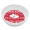 Heart Damask Melamine Bowl - Side and center