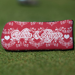 Heart Damask Blade Putter Cover (Personalized)