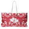 Heart Damask Large Rope Tote Bag - Front View