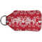 Heart Damask Sanitizer Holder Keychain - Small (Back)