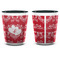 Heart Damask Shot Glass - Two Tone - APPROVAL