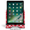 Heart Damask Stylized Tablet Stand - Front with ipad