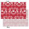 Heart Damask Tissue Paper - Heavyweight - Small - Front & Back