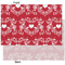 Heart Damask Tissue Paper - Heavyweight - XL - Front & Back