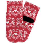 Heart Damask Toddler Ankle Socks