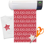 Heart Damask Heat Transfer Vinyl Sheet (12"x18")