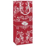 Heart Damask Wine Gift Bags - Gloss (Personalized)