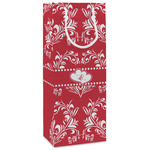 Heart Damask Wine Gift Bags - Matte (Personalized)