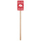 Heart Damask Wooden 6.25" Stir Stick - Rectangular - Single Stick