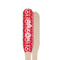 Heart Damask Wooden Food Pick - Paddle - Single Sided - Front & Back