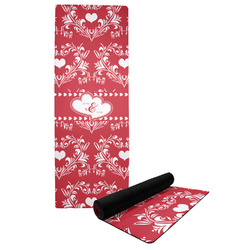 Heart Damask Yoga Mat (Personalized)