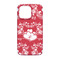 Heart Damask iPhone 13 Pro Case - Back