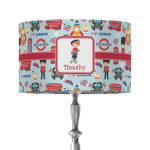 London 12" Drum Lamp Shade - Fabric (Personalized)