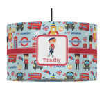 London 12" Drum Pendant Lamp - Fabric (Personalized)