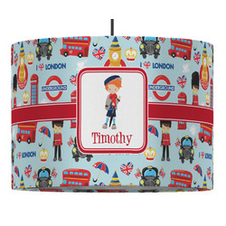 London 16" Drum Pendant Lamp - Fabric (Personalized)