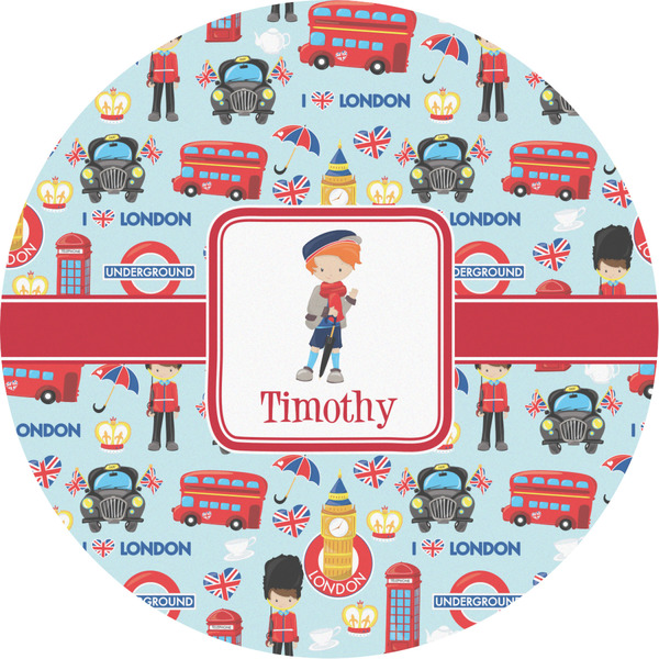 Custom London Multipurpose Round Labels - 2" (Personalized)