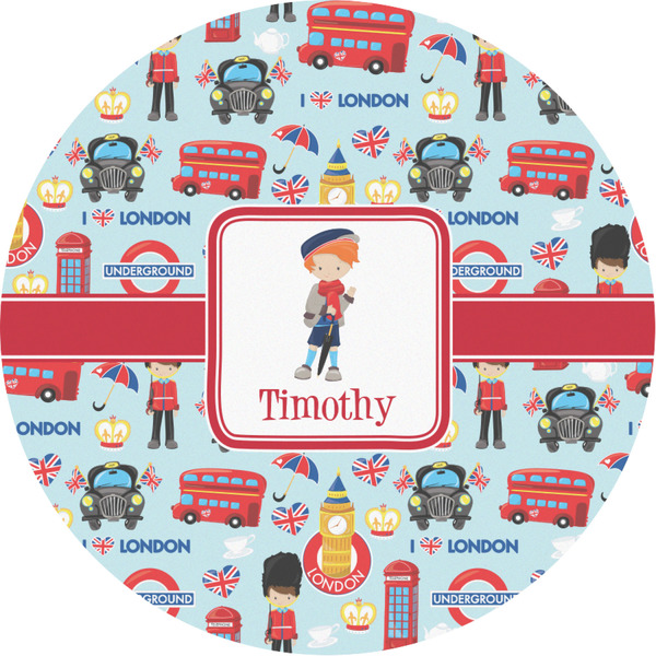 Custom London Multipurpose Round Labels - 3" (Personalized)