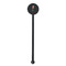 London Black Plastic 5.5" Stir Stick - Round - Single Stick