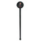 London Black Plastic 7" Stir Stick - Round - Single Stick