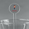 London Clear Plastic 7" Stir Stick - Round - Main