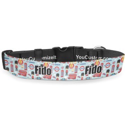 London Deluxe Dog Collar - Double Extra Large (20.5" to 35") (Personalized)