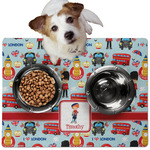 London Dog Food Mat - Medium w/ Name or Text