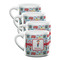 London Double Shot Espresso Mugs - Set of 4 Front