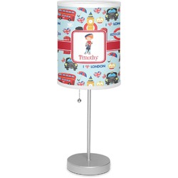 London 7" Drum Lamp with Shade Linen (Personalized)