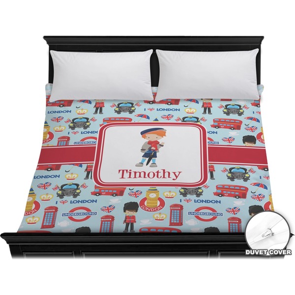 Custom London Duvet Cover - King (Personalized)