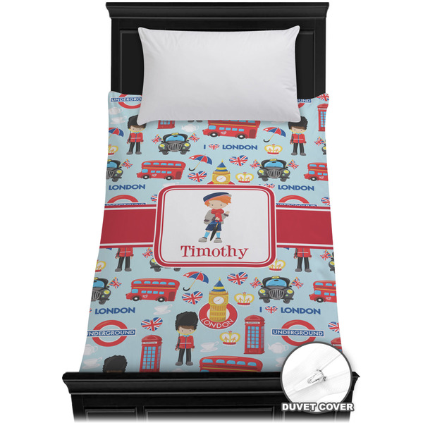 Custom London Duvet Cover - Twin XL (Personalized)